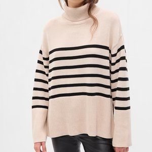 GAP 24/7 Split-Hem Turtleneck Sweater Sz L